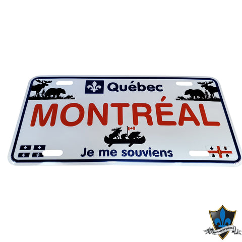 Montreal  license plate 20cm x 10cm.