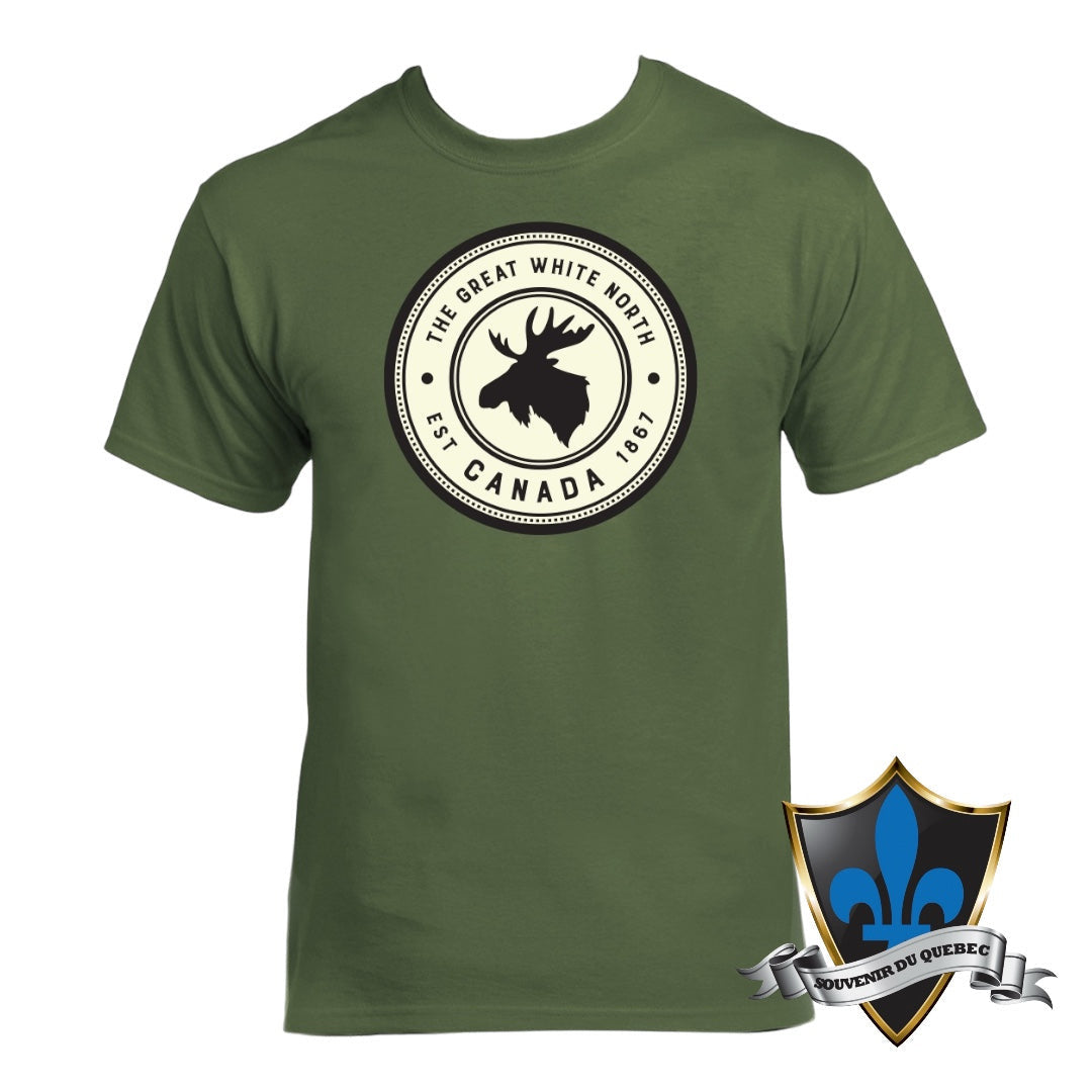 Adult Montreal Moose patch t.shirt