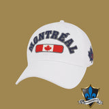 Montreal Canada patch cap embroidered leaf.