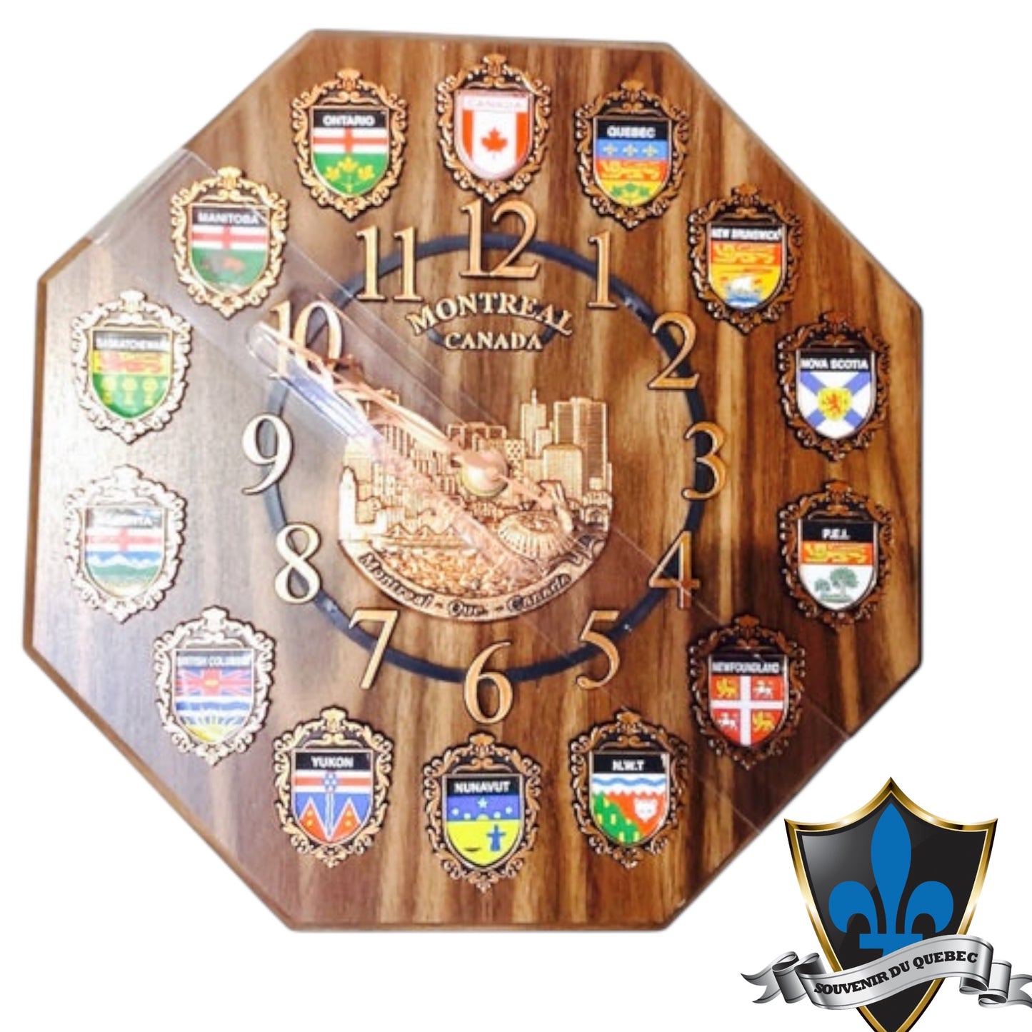Montreal city Souvenir Wall Clock 12 x 12 inches