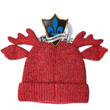 Bonnet d'hiver doux et chaud en forme d'élan pour enfants et jeunes.