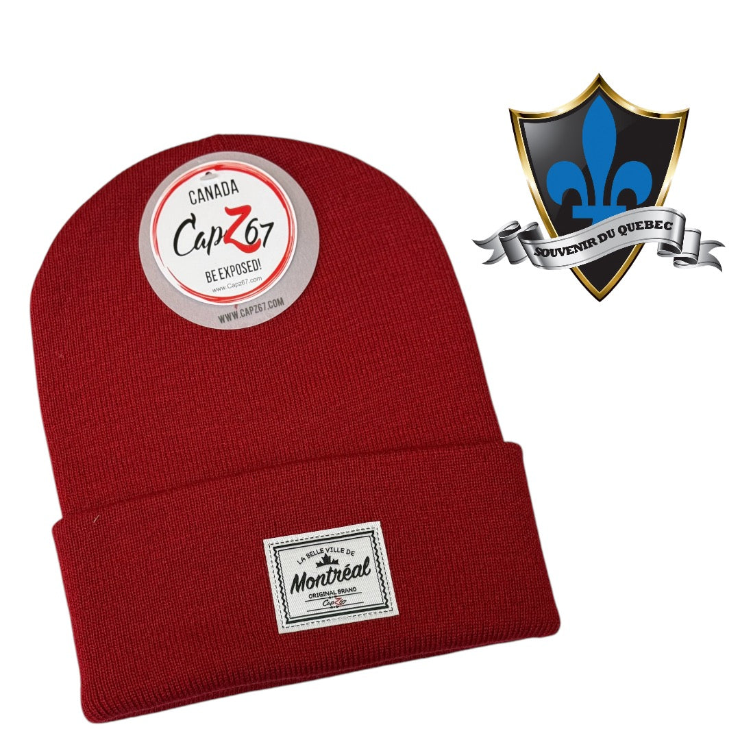 Montreal Sport Warm Winter Hat Beanie red