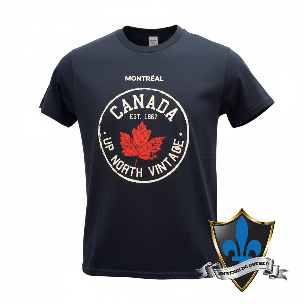 Adult Montreal Souvenir T shirt True North .