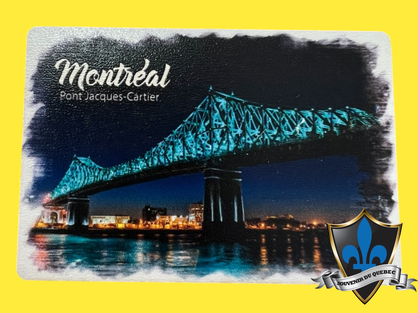 Montreal jacque cartier wood Magnet.