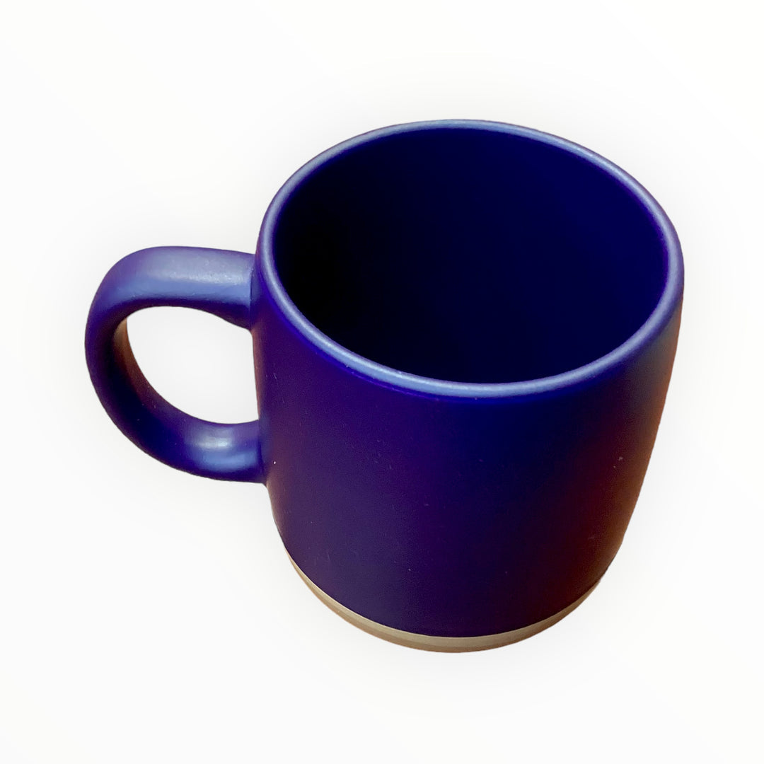 Tasse en marbre canadien marron bleu