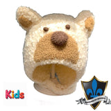 Bonnet d'hiver doux et chaud en forme d'ours pour enfants et jeunes.