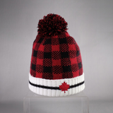 Bonnet d'hiver chaud à carreaux Canada Sport.