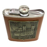 Flacon en cuir MONTREAL EN ACIER INOXYDABLE 8 OZ