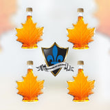 10 bottles of 100Ml Quebec  Maple syrup Maple Leaf Shaped Bottles.