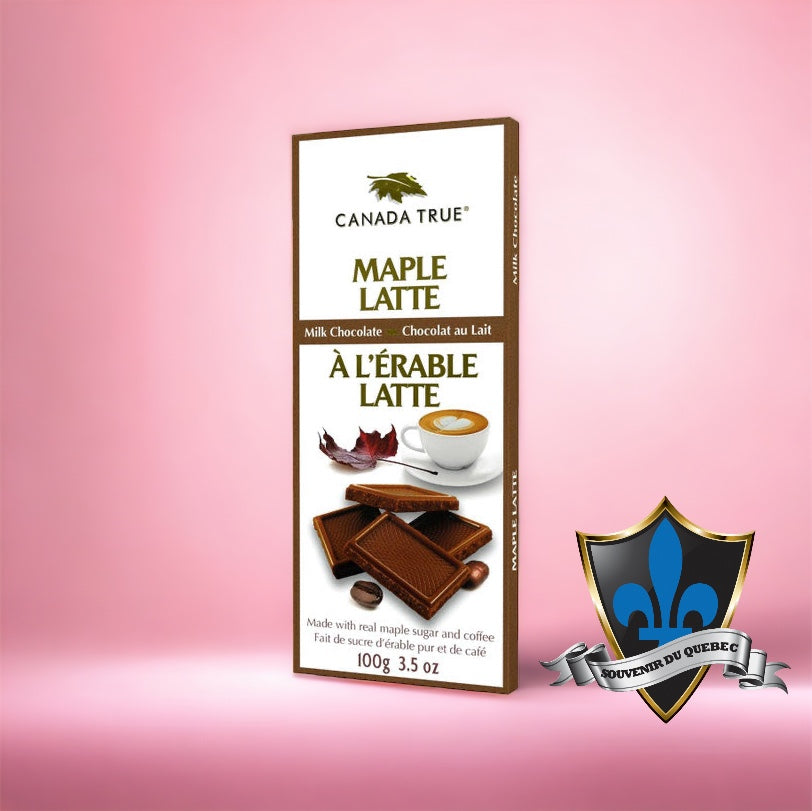 Maple Latte Crunch Chocolate 1 Pack of 100 g by Canada True Canadian M