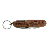 Porte-clés en bois 9 en 1 de Montréal