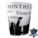 Verre à liqueur avec la célèbre scène du Vieux-Montréal