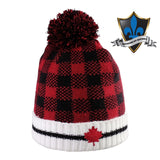 Bonnet d'hiver chaud à carreaux Canada Sport.