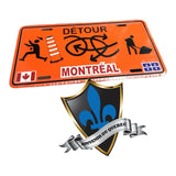 Détour de plaque d'immatriculation de Montréal Canada 30 cm x 15 cm
