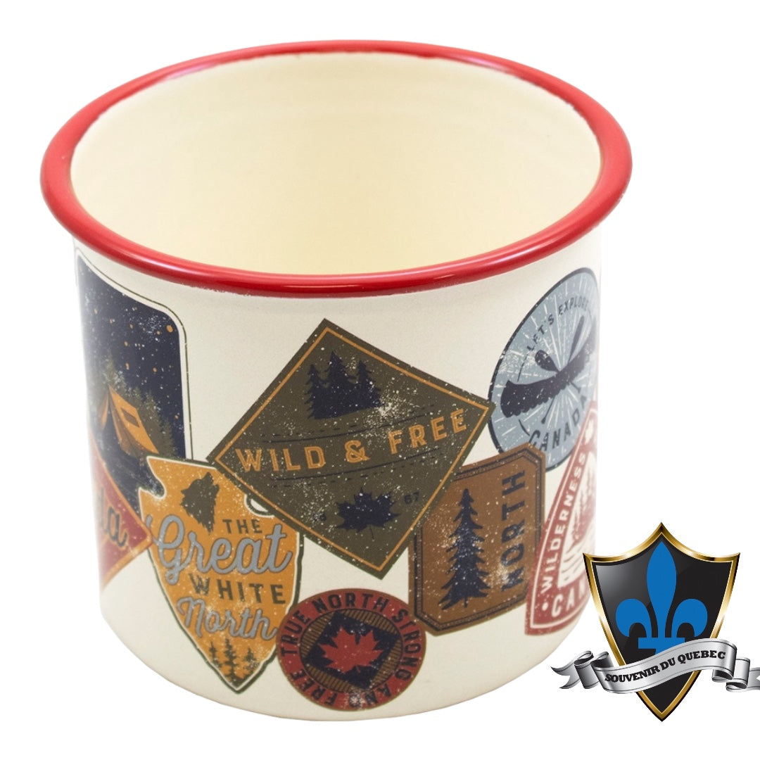 Canada Camping and Travel Tin Cup.