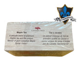 Boîte en bois avec 25 sachets de thé à l'érable