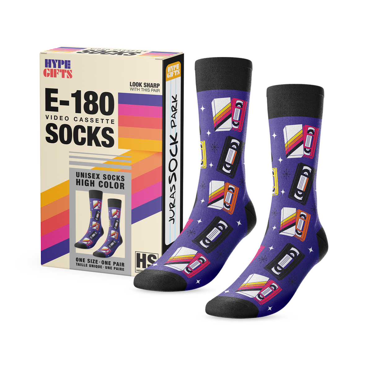 VHS retro dress socks