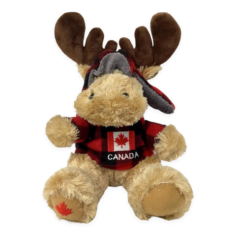 Moose With plaid Canada   Hoodie7