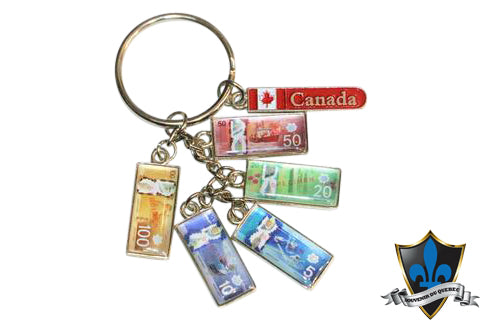CANADIAN MONEY Keychain - Souvenir Du Quebec, Maple Syrup, Souvenirs, Montreal