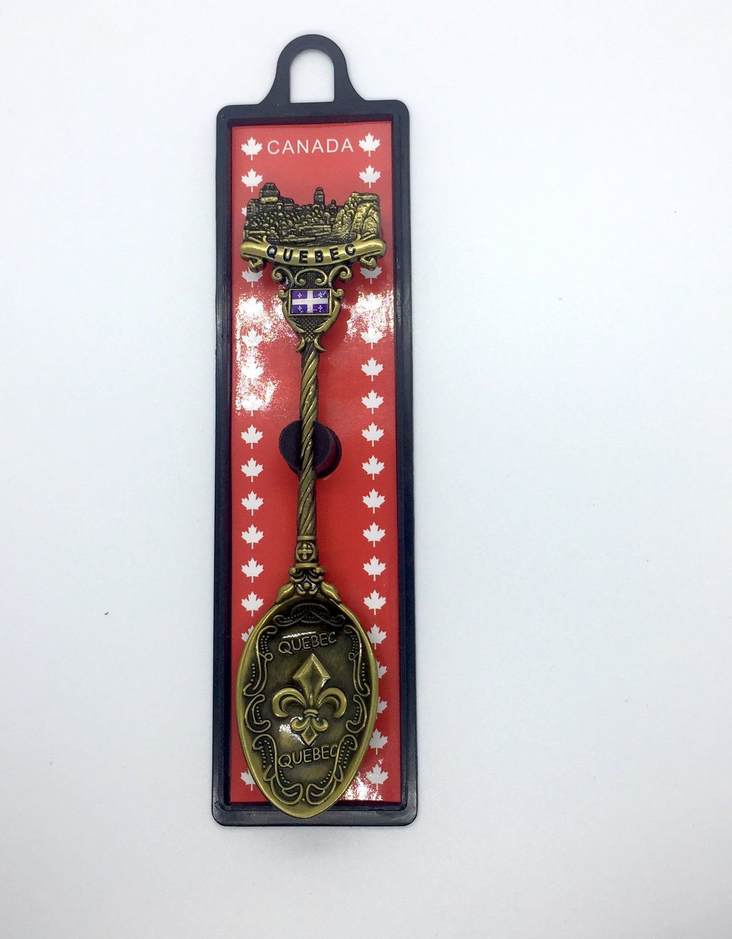 Gold Quebec Spoon - Souvenir Du Quebec, Maple Syrup, Souvenirs, Montreal