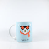 Canadian Polar bear with Scarf Mug - Souvenir Du Quebec, Maple Syrup, Souvenirs, Montreal