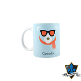 Canadian Polar bear with Scarf Mug - Souvenir Du Quebec, Maple Syrup, Souvenirs, Montreal