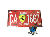 Plaque d'immatriculation Ferrari Montréal Canada 30cm x 15 cm