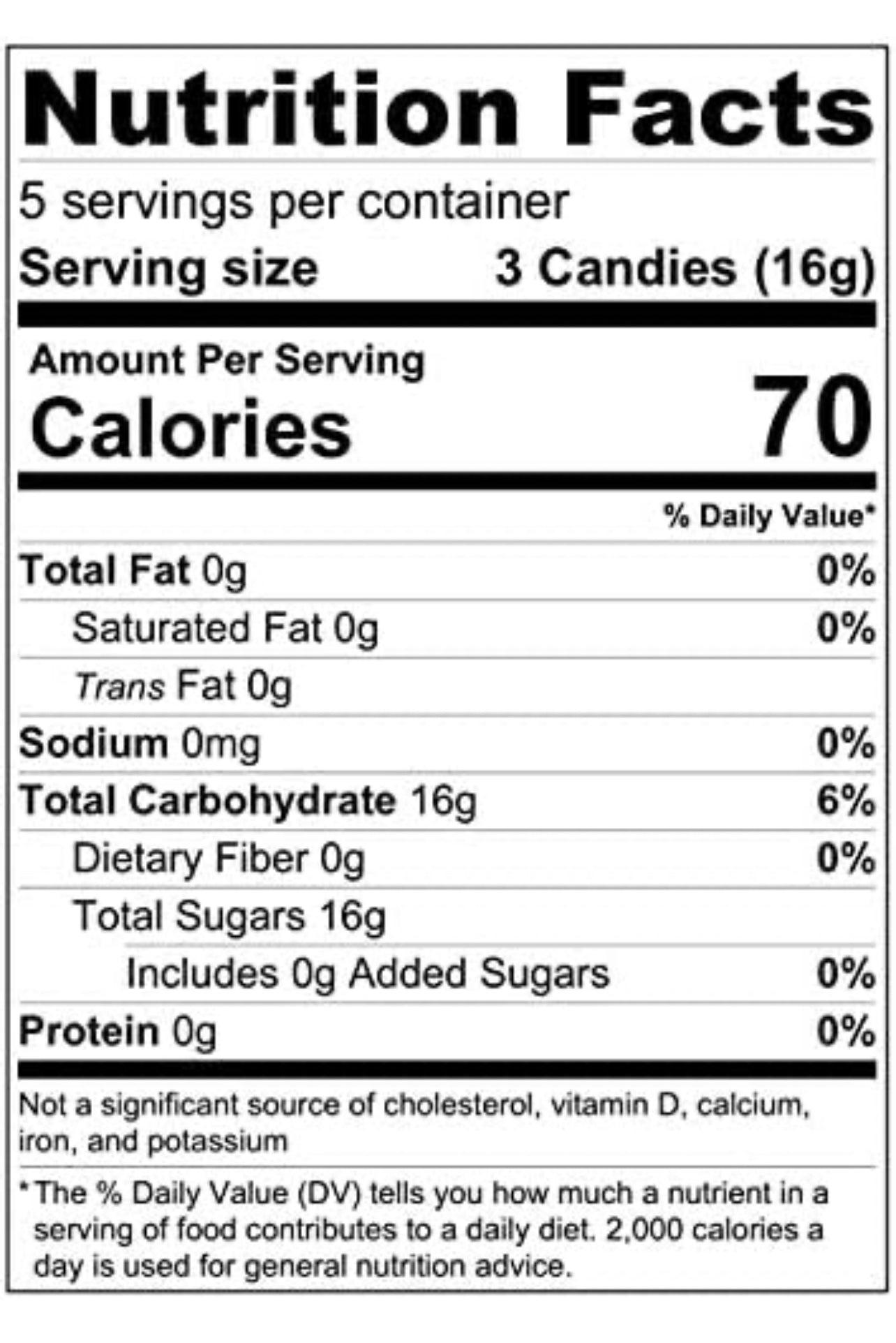 Bonbons à l'érable pur du Canada 90g.