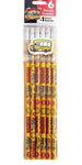 6 Canada School Bus pencils with Eraser