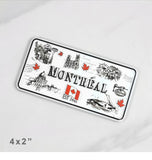 Montreal city metal magnet