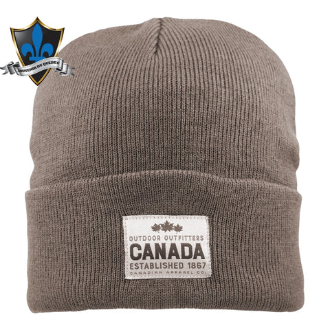 TAN CANADA maple leaf Beanie.