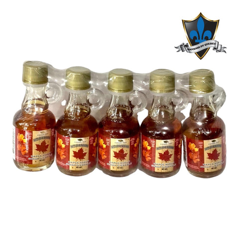 5 X 40 ml Canadian Maple syrup Bottles