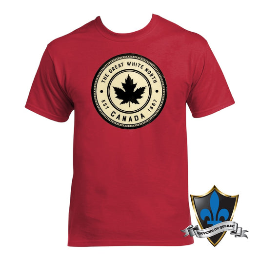 Adult Maple leaf patch t.shirt