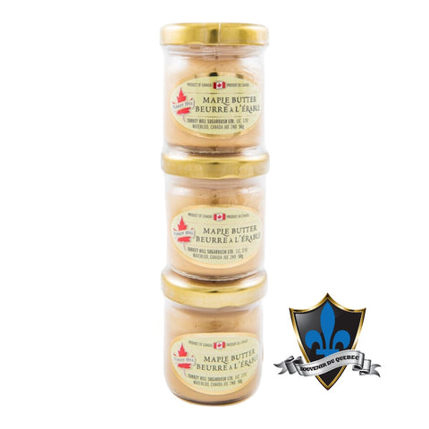 3 bottles of 45 g Pure Canadian Maple Butter.