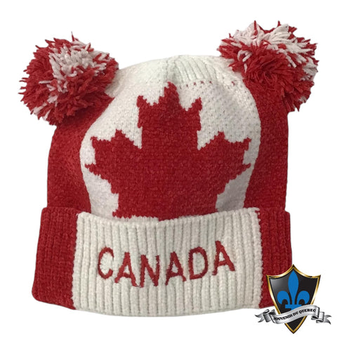 Bonnet d'hiver canadien doux et chaud pour enfants 