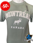 T-shirt adulte avec écusson d'orignal de Montréal.