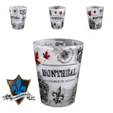 Frosted famous Montreal Sites Shot glass