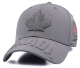 Canada patch cap embroidered leaf.