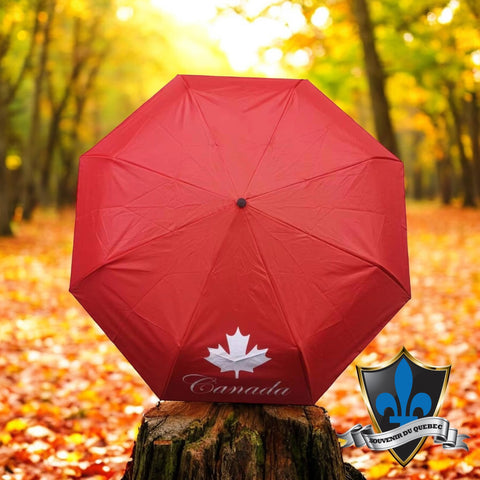 Canada leaf red umbrella.