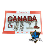 Canada Magnet avec 5 charmes canadiens