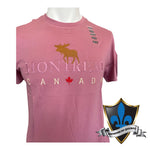 Adult Montreal Canada embroidery Souvenir T shirt .