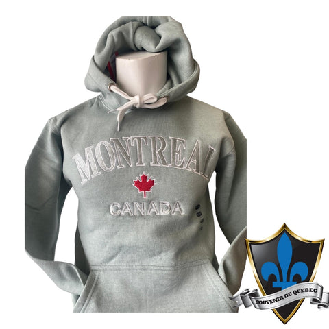 MONTREAL Sweat brodé à capuche.