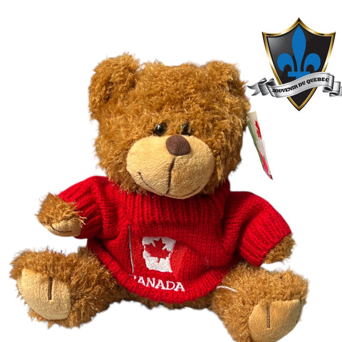 Bear With Red Canada Flag Sweater 8’.