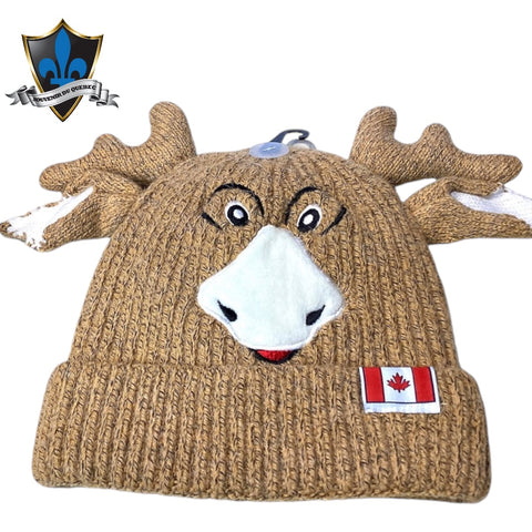 Soft and warm Winter Moose Beanie for kids/Youth.