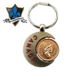 Canada lucky penny key ring