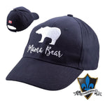 Casquette de baseball noire Mama Bear.