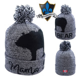 Canada Mama bear Beanie with canada