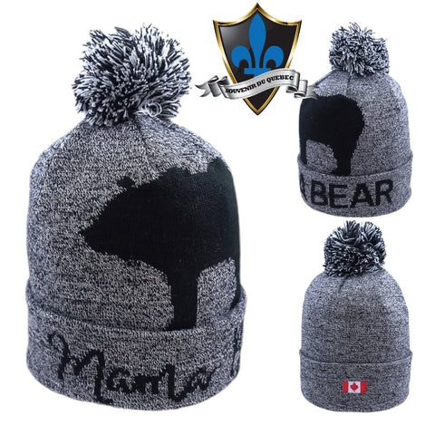 Canada Mama bear Beanie with canada