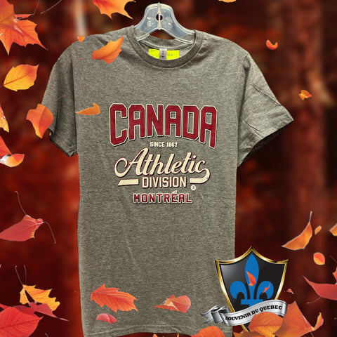 Adult Canada athletic T shirt .