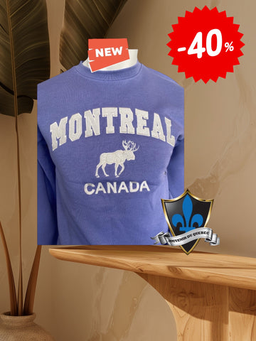 MONTREAL embroidery Crewneck Sweatshirt